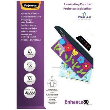   FELLOWES folija za laminiranje/ format A3/ 80 mic ImageLast/ veličina 303x426 mm/ sjajna/ 100 pak.