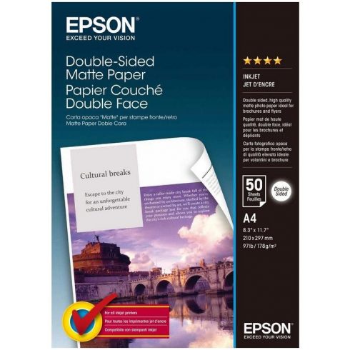 EPSON foto papir C13S041569/ A4/ obostrani mat papir/ 50 kom