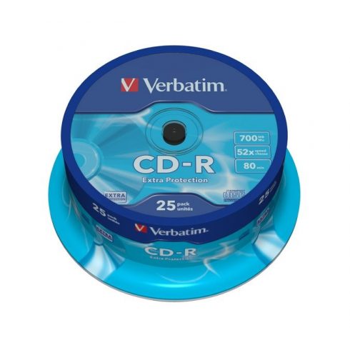 VERBATIM CD-R80 700MB/ 52x/ Extra Protection/ 25paket/ osovina