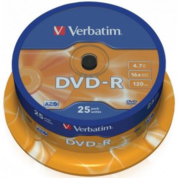 VERBATIM DVD-R 4,7GB/ 16x/ 25pak/ vreteno