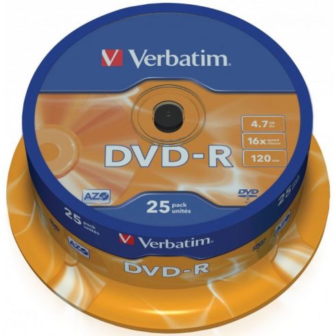 VERBATIM DVD-R 4,7GB/ 16x/ 25pak/ vreteno