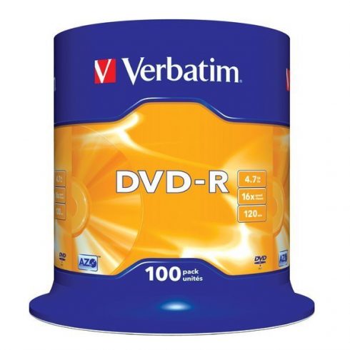 VERBATIM DVD-R 4,7GB/ 16x/ 100pak/ vreteno