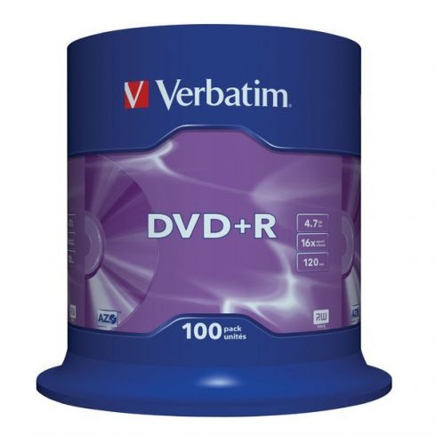 VERBATIM DVD+R 4,7GB/ 16x/ 100pak/ vreteno