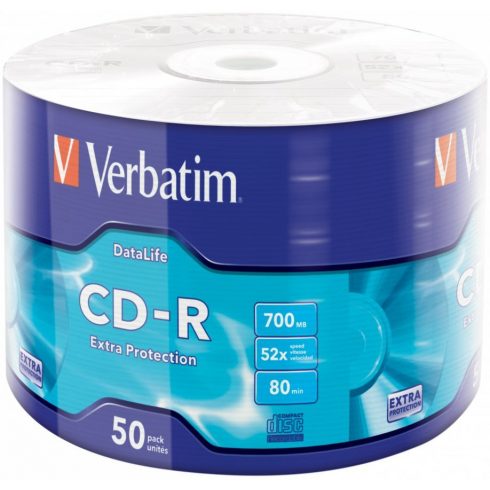 VERBATIM CD-R 700MB/ 52x/ 80min/ 50paket/ omot