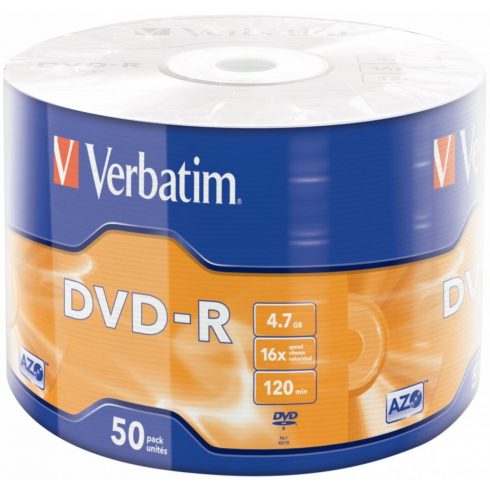 VERBATIM DVD-R AZO 4,7GB/ 16x/ 50pak/ omot