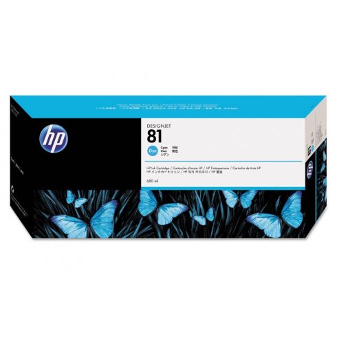 HP (81) C4931A - tinta uložak cijan, DesignJet 5000xx (680ml) original