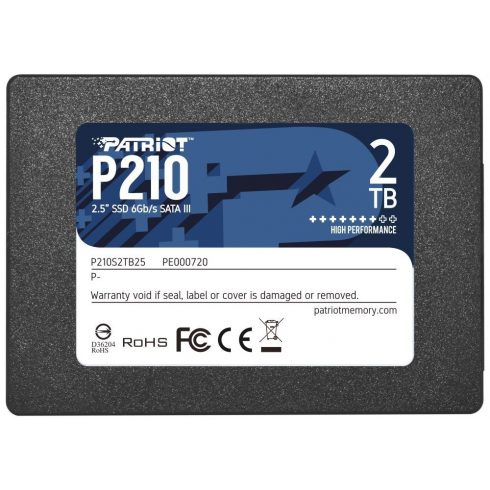 PATRIOT P210 2TB SSD / 2,5" / interni / SATA 6 GB/s / 7 mm