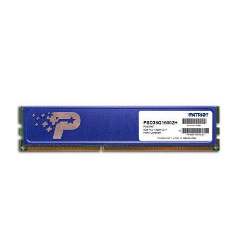 PATRIOT Signature 8GB DDR3 1600MHz / DIMM / CL11 / SL PC3-12800 / toplinski štit