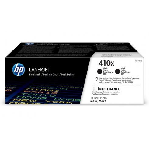 HP 410X Dva paketa crnih originalnih LaserJet toner uložaka visokog učinka