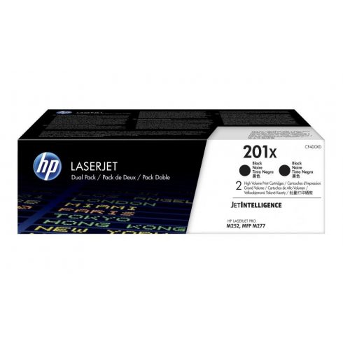 HP toner kaseta 201X crna velika, CF400XD - 2 pak