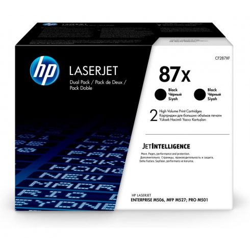 HP 87X originalni crni LaserJet toner ulošci velikog kapaciteta dvostruko pakiranje