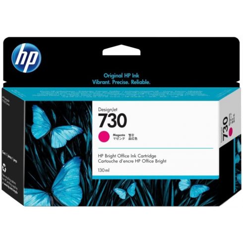 HP originalna tinta P2V63A, HP 730, magenta, 130 ml