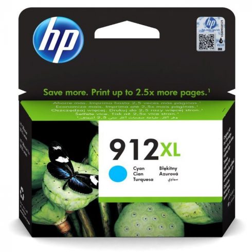 HP kaseta 912XL (cijan, 825 stranica) za HP OfficeJet 8013, HP OfficeJet Pro 8023