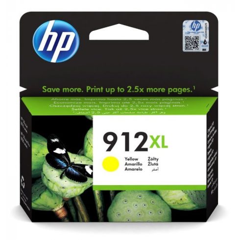 HP cartridge 912XL (žuti, 825 stranica) za HP OfficeJet 8013, HP OfficeJet Pro 8023