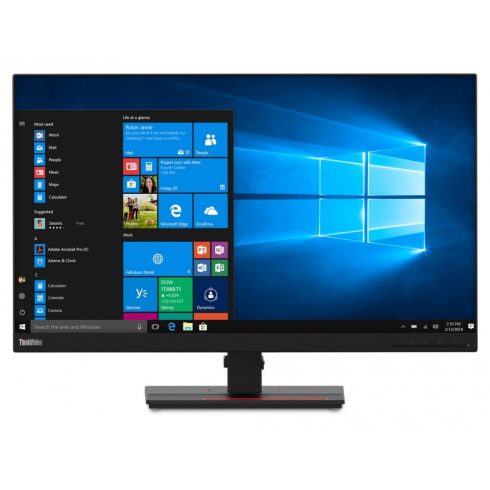 Lenovo T27q-20/ 27" IPS/ 2560x1440/ 16:9/ 350cd/m2/ 4ms/ HDMI/ DP/ USB hub/ VESA/ PIVOT/ Crni