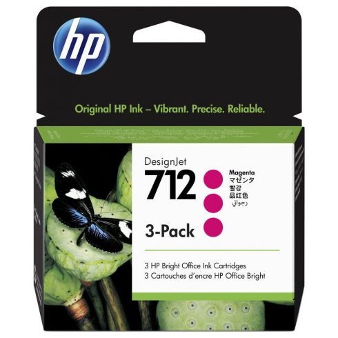 Tinta HP 712. uložak magenta, paket od tri komada/ 3ED78A