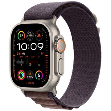 Apple Watch Ultra 2 49 mm Titanium s Indigo Alpine Pull S