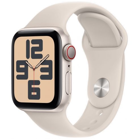 Apple Watch SE GPS + Cellular 40 mm Starlight aluminijsko kućište sa Starlight sportskim remenčićem - M/L