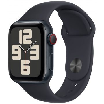   Apple Watch SE GPS + Cellular 40mm Midnight Aluminium Case with Midnight Sport Band - S/M