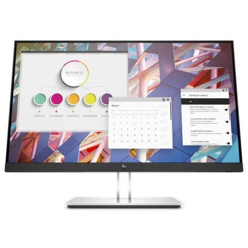 HP E27q G5/ 27"/ 2560x1440/ IPS/ 5ms/ 350 cd/m2/ 1000:1/ HDMI/ DP/ USB/ VESA/ PIVOT/ crno-srebrna