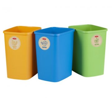 3x25L Curver Eco Friendly set košara za sortiranje