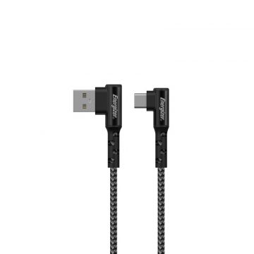   Energizer Ultimate - USB-A na USB-C kabel za igranje 90° 2 m (crni)