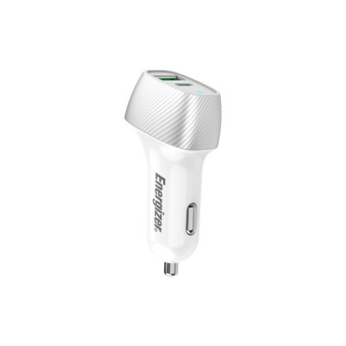 Energizer Ultimate - USB-C & USB-A 38W PD + QC3.0 auto punjač (bijeli / srebrni)