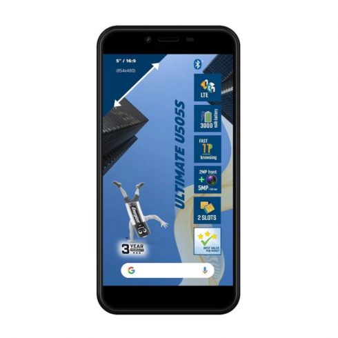 Energizer Ultimate U505S - pametni telefon 1GB RAM 16GB 5" 4G Dual Sim EU (crni)