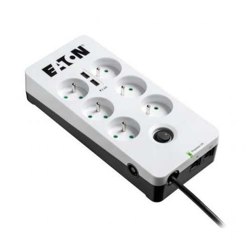 EATON zaštita od prenapona Protection Box 6 Tel@ USB FR, 6 utičnica + 2x USB + telefon