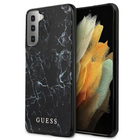 Guess Marble - Maska za Samsung Galaxy S21 + (crna)