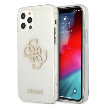   Guess Glitter 4G Big Logo - Futrola za iPhone 12 Pro Max (prozirna)