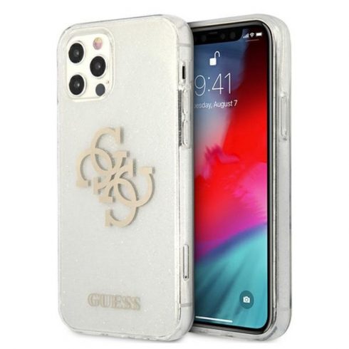 Guess Glitter 4G Big Logo - Futrola za iPhone 12 Pro Max (prozirna)