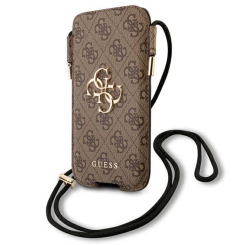 Guess 4G Big Metal Logo Pouch - Torba za telefon L max 6.7" (smeđa)