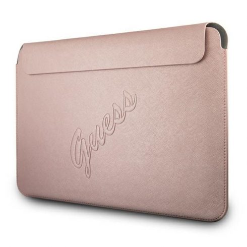 Guess Saffiano Script Computer Sleeve - torbica za prijenosno računalo 13" (roza)