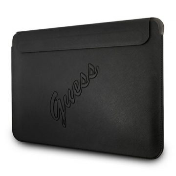   Guess Saffiano Script Computer Sleeve - torbica za prijenosno računalo 13" (crna)