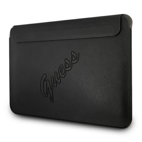 Guess Saffiano Script Computer Sleeve - torbica za prijenosno računalo 13" (crna)