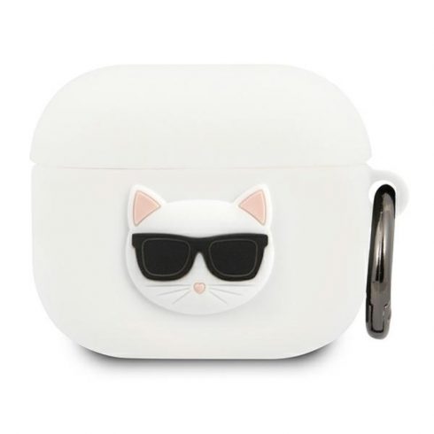 Karl Lagerfeld Choupette 3D - Futrola za Apple Airpods 3 (bijela)