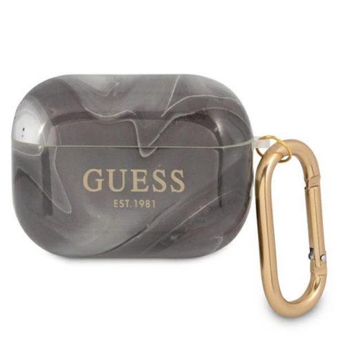 Guess Marble Est. - Torbica za Airpods Pro (crna)