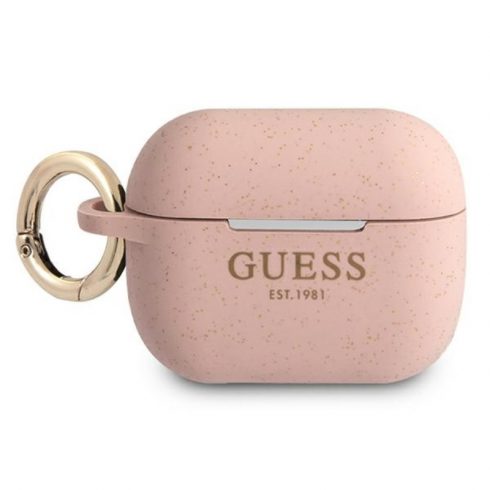 Guess Silicone Glitter Est - Futrola za Airpods (roza)