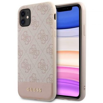   Guess 4G Bottom Stripe Collection - maska ​​za iPhone 11 (roza)