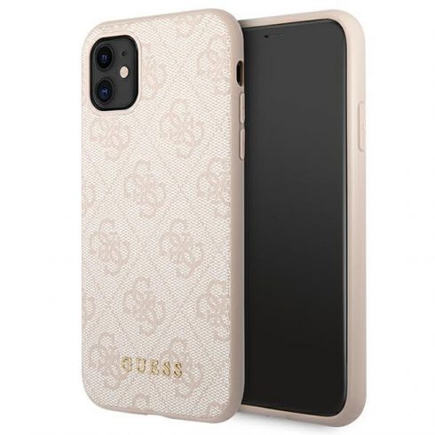 Guess 4G Metal Gold Logo - Maska za iPhone 11 (roza)