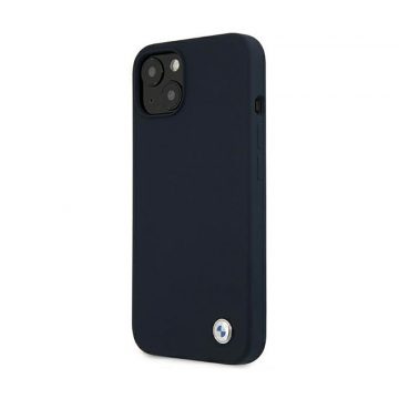   BMW Silicone Signature Llogo - maska ​​za iPhone 13 mini (tamnarsko plava)