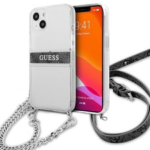 Guess 4G Gold Stripe Crossbody - maska ​​za iPhone 13 mini