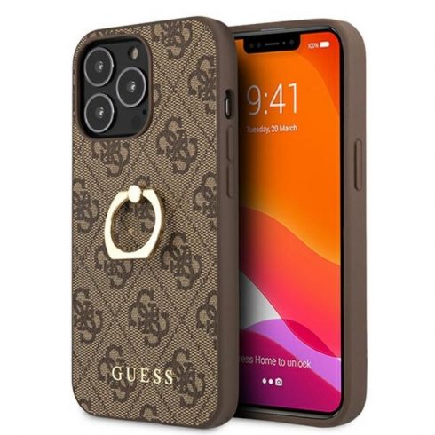 Guess 4G Ring Case - Maska za iPhone 13 Pro (smeđa)