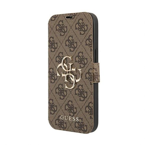 Guess Booktype 4G Big Metal Logo - Futrola za iPhone 13 Pro (smeđa)