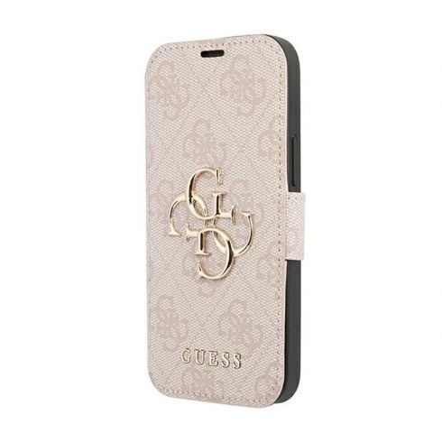 Guess Booktype 4G Big Metal Logo - Futrola za iPhone 13 Pro (roza)