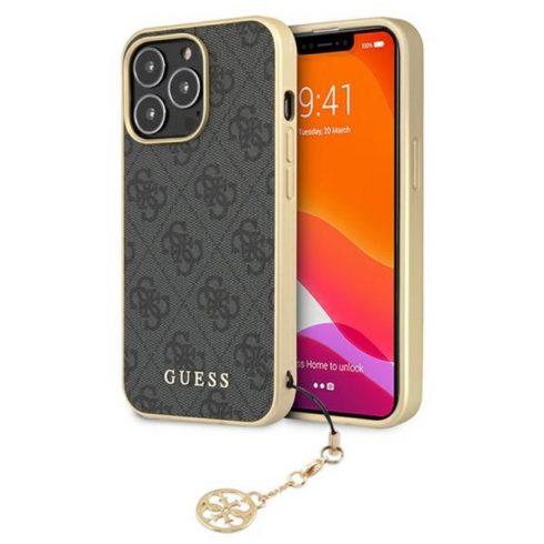 Guess 4G Charms Collection - maska ​​za iPhone 13 Pro Max (siva)