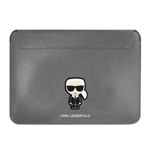 Karl Lagerfeld Saffiano Ikonik Sleeve - Torbica za prijenosno računalo 16" (crna)