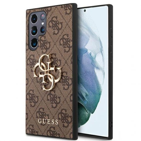 Guess 4G Big Metal Logo - Sasmung Galaxy S22 Ultra (smeđa)