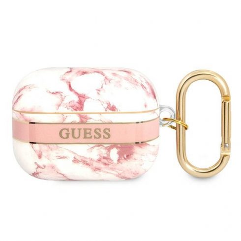 Guess Marble Strap – torbica za Airpods Pro (roza)